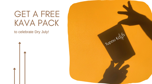 Information on how to get a free kava pack to celebrate Dry July in Australia